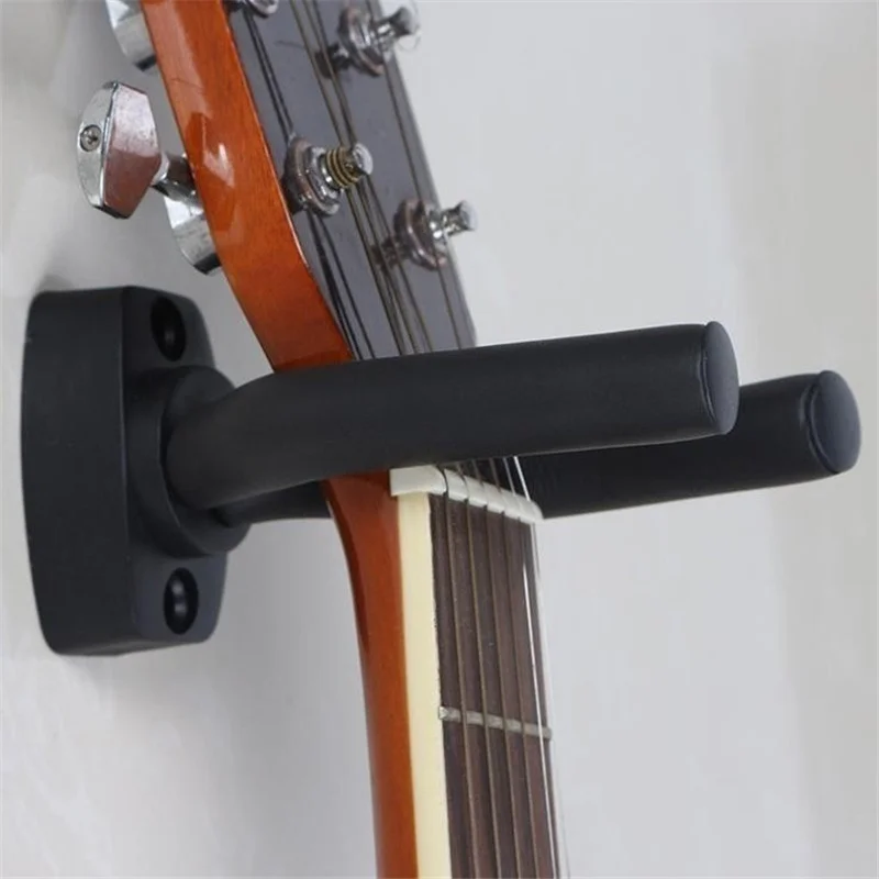 

Guitar Hanger Hook Holder Wall Mount Stand Rack Bracket Display Guitar Bass Screws Stringed Instruments Parts Accessories, Black