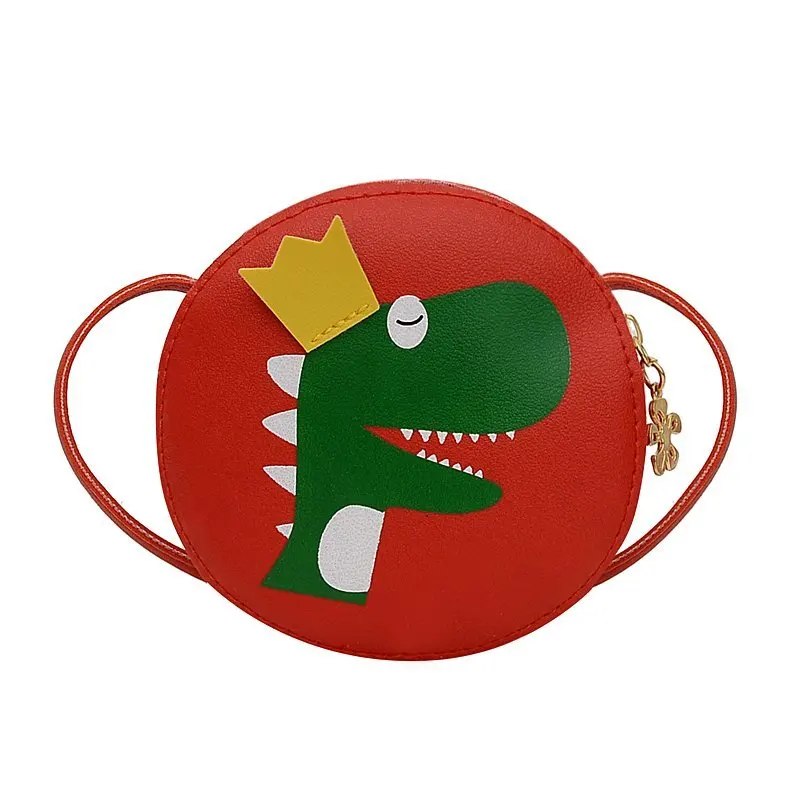 

Fashion cartoon mini bag kids coin bag PU multicolor dinosaur boy girl messenger kids bag