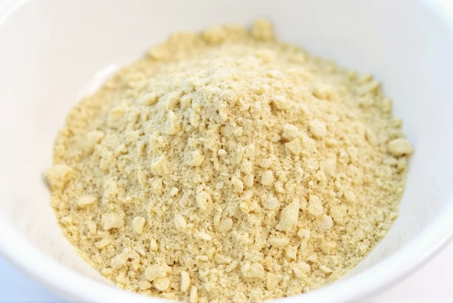 Homemade garlic powder in glass jar with fresh garlic cloves