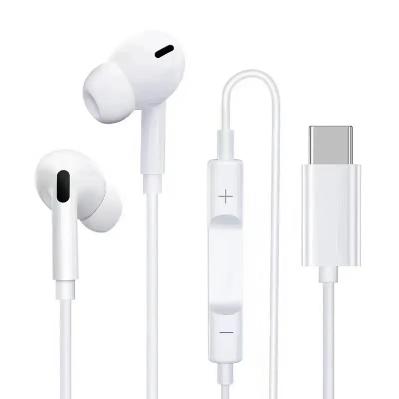 

USB C Type-C Earphones Wired Control With Microphone HiFi Stereo USB C Headset in-ear earpiece for xiaomi huawei Samsung