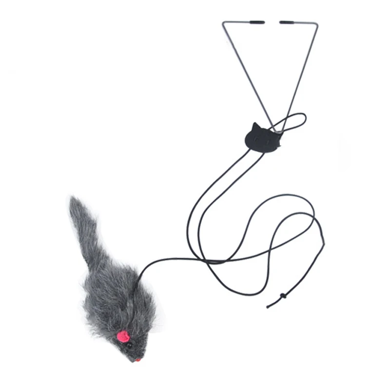 

Hot Sell toy cat toy mouse hanging on the door automatic mouse toy for cats