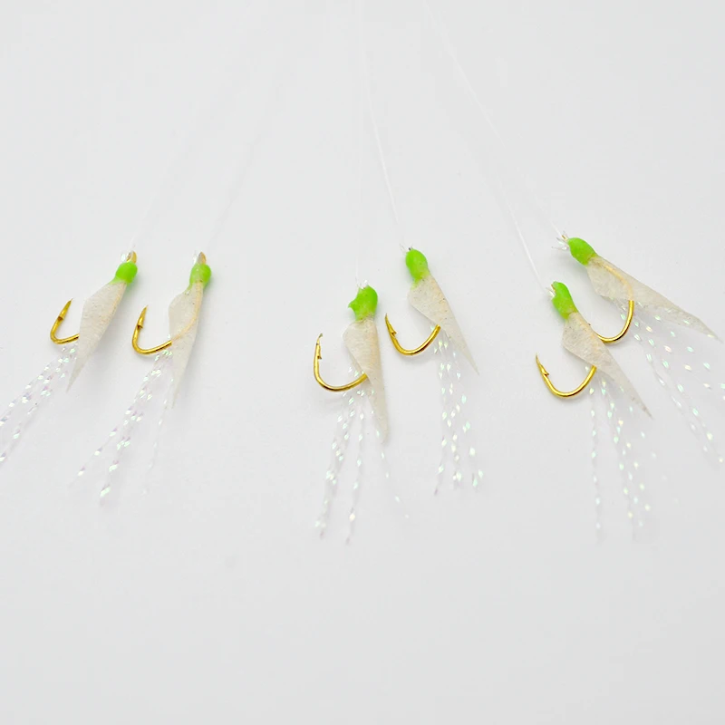 

Sea fishing Real fish skin Sabiki luminous beads Sabiki 6 hooks Sabiki