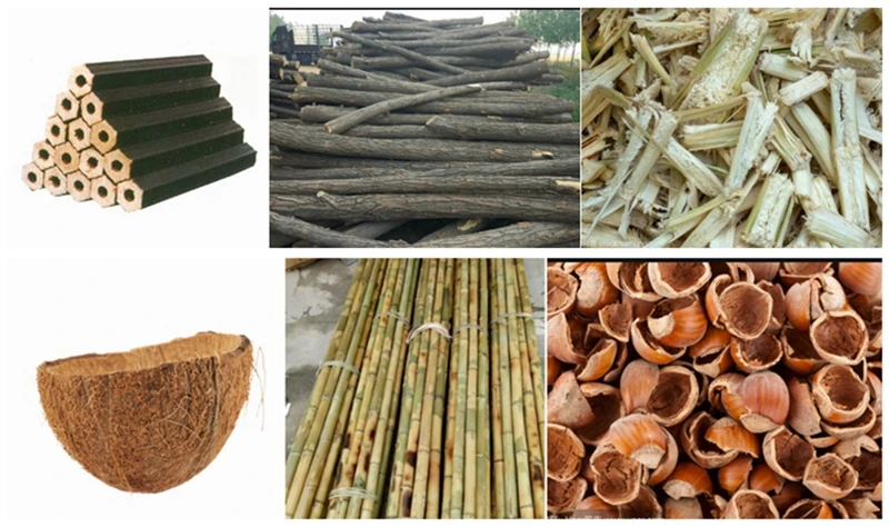 wood log carbonizing stove