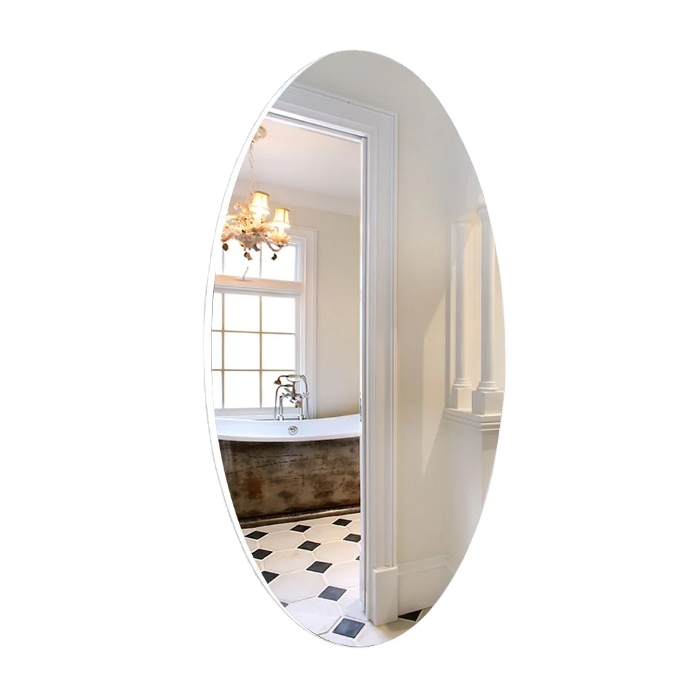 

Frameless wall mounted makeup mirrors bathroom mirror