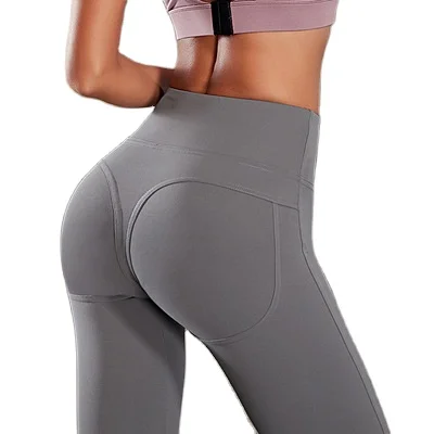 

Kingyoung one piece drop shipping free ship high waist peach butt lifter slim bodybuilding gym leggings for women sport wear