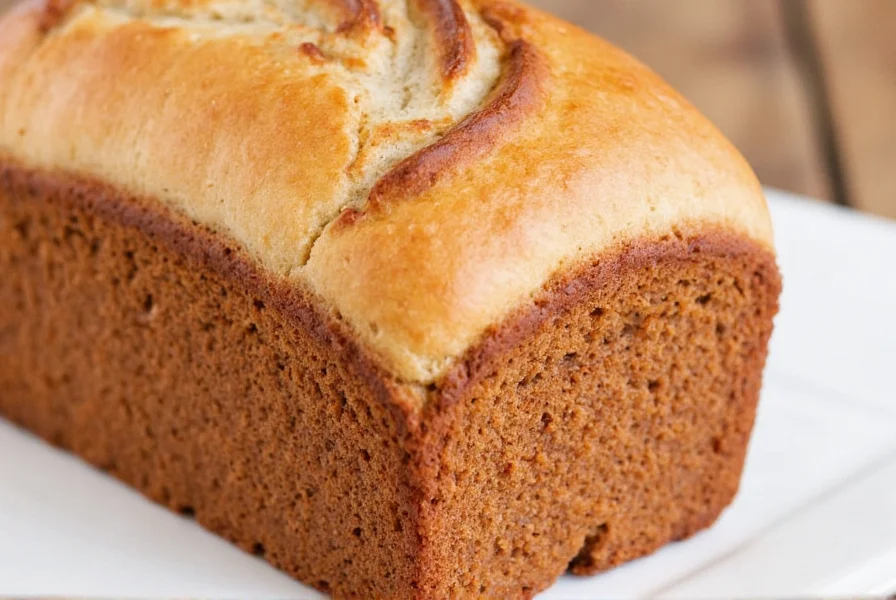 Vegan cinnamon bread sliced to show moist interior and perfect swirl pattern on marble countertop