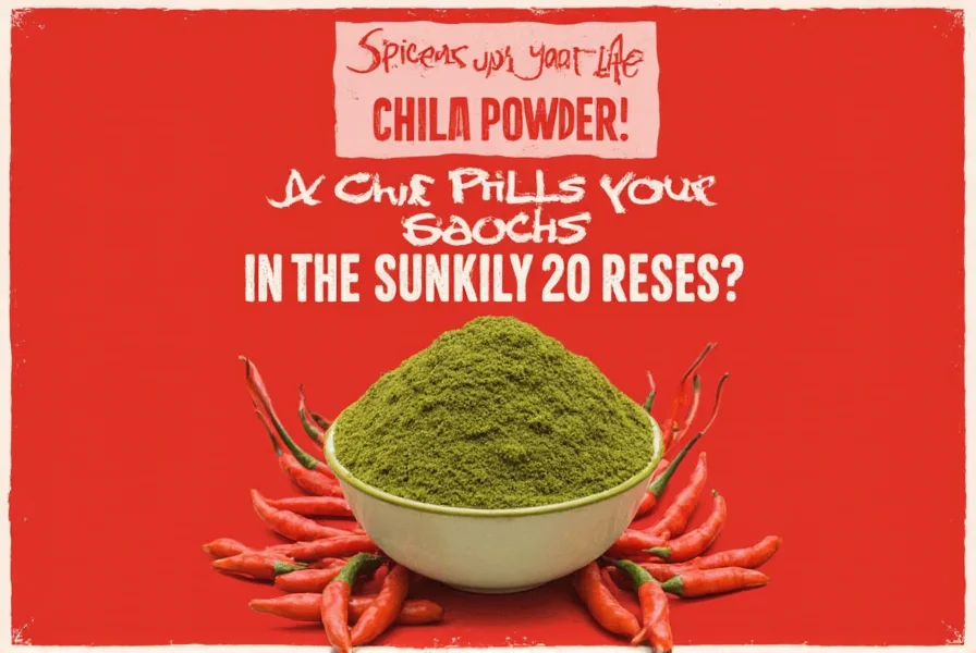 Chili powder in kitchen