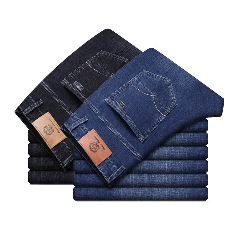 

RTS bulk Turkish high quality plus size denim casual men's jeans, Blue/black