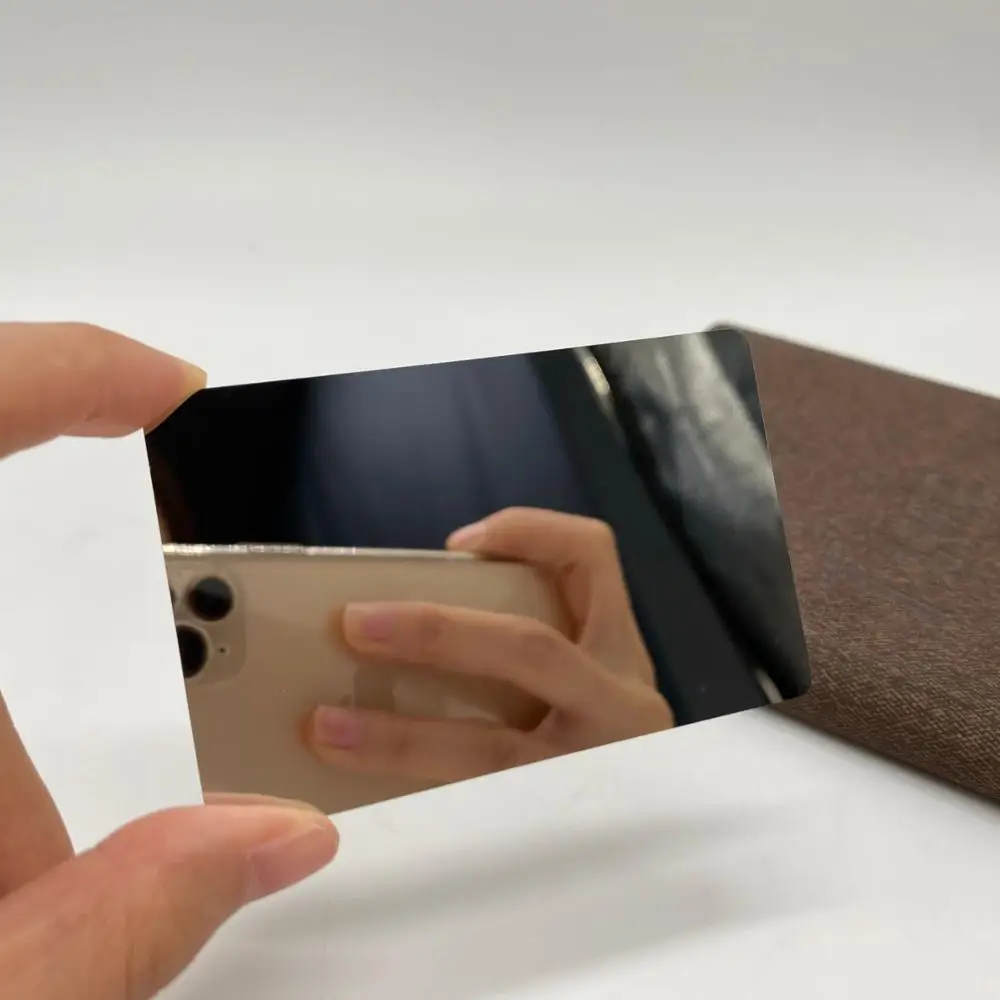 DU blank metal credit card