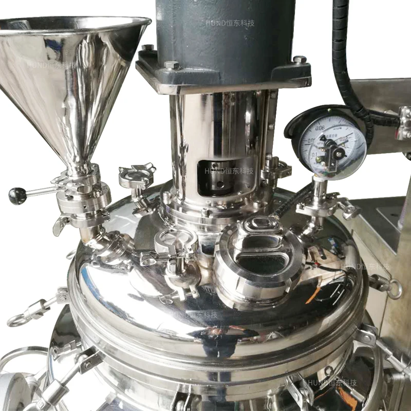 
Face cream vacuum homogenizing emulsifier cosmetic ointment mixing tank body lotion making machine 