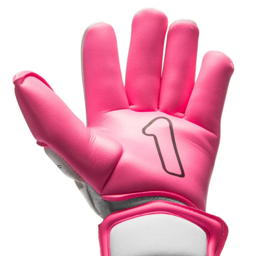 

HIGH Quality Football Soccer Goalkeeper Finger Protect For Extended Palm extra protection, White pink