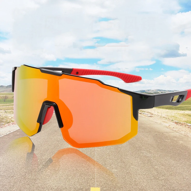 

Promotional Cycling Sunglasses Outdoor Bicycle Brand Custom Logo Driving Running PC Sport Sunglasses Polarized Uv400 Windproof