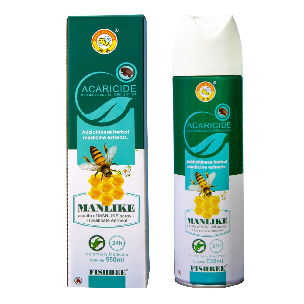 
Fishbee acaricide 550ml MANLIKE spray Fluvalinate Aerosol exclusive use for killing varroa mites with imported raw materials 