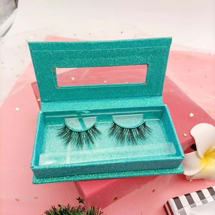 

New Arrival Custom Label Individual 5pairs Natural Short Super Soft 3D Eyelash Strips Faux Mink Lashes, Nature black