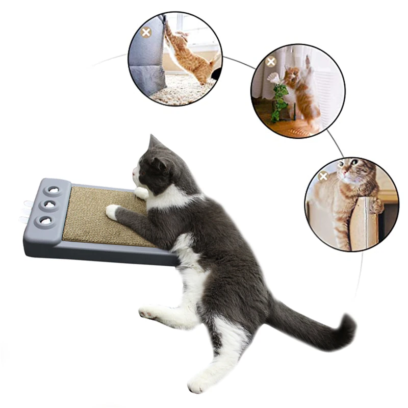 

Cat Scratcher Board Corrugated Paper Toys with Catnip Grinding Nails Protect Furniture Pet Products for Cats Cat Play All-season