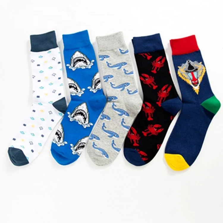 

Quality Guaranteed custom crew socks baboon fish organic crew socks