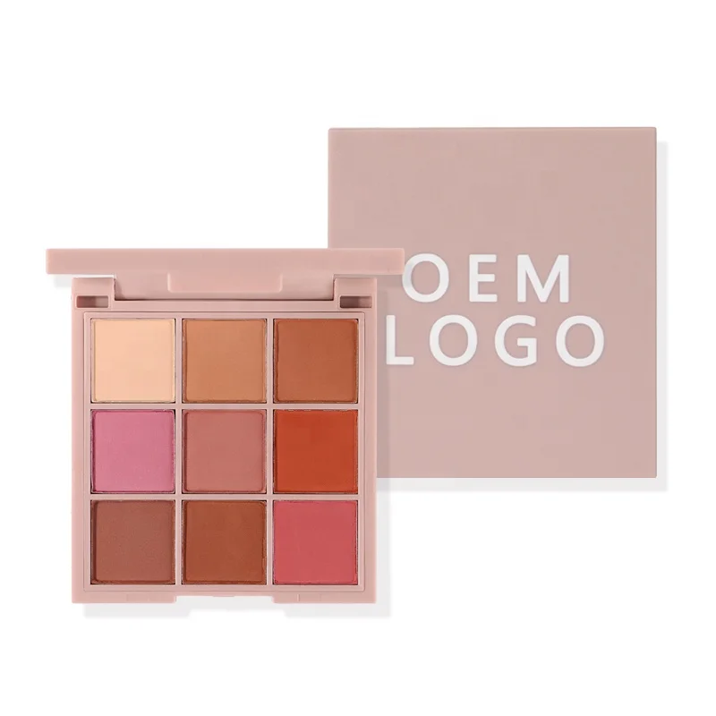 

custom own colorful 9 eye shadow square cute eyeshadow palette