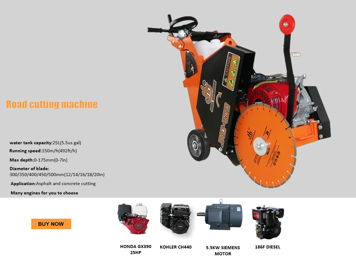 Chainsaw Concrete Cutter Reinforced Concrete Joint Cutter Walk Behind