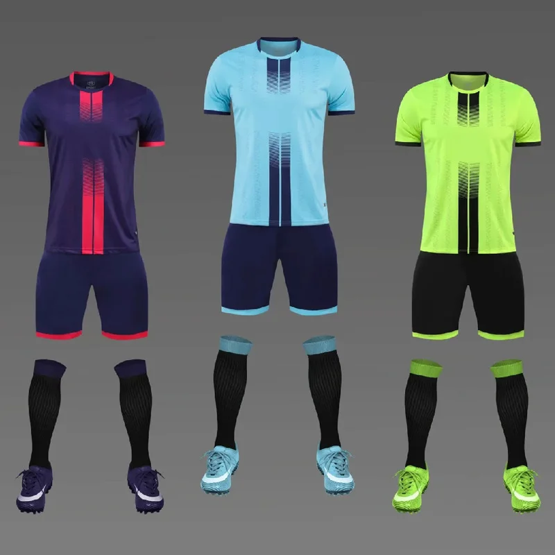 

Factory Hot Sales Blank Cheap Soccer Team Wear Uniform Quick Dry Soccer Jersey Football Training Shirt Set for Sale