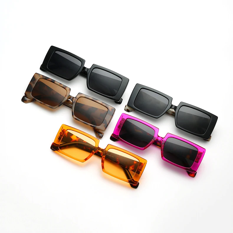 

2021 New Fashion Designer Small Square PC Frames Shades Sunglasses Sun Glasses For Women, Colorful or customizable