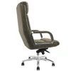Elegant chromed base high end chairman luxury modern contemporary chair high back boss lumbar support computer modern design