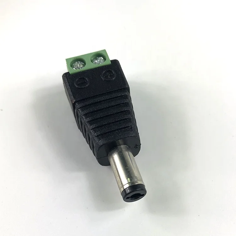 
DC Power Male Jack Plug Adapter Connector For CCTV Camera 