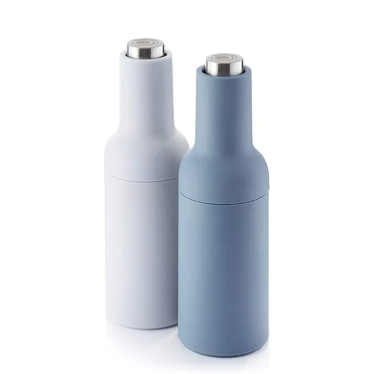 

Innovative Kitchen Automatic Gravity Electric Spice Salt and Pepper Shaker Grinder Bottle Sets with Steel Lid, Customer requested