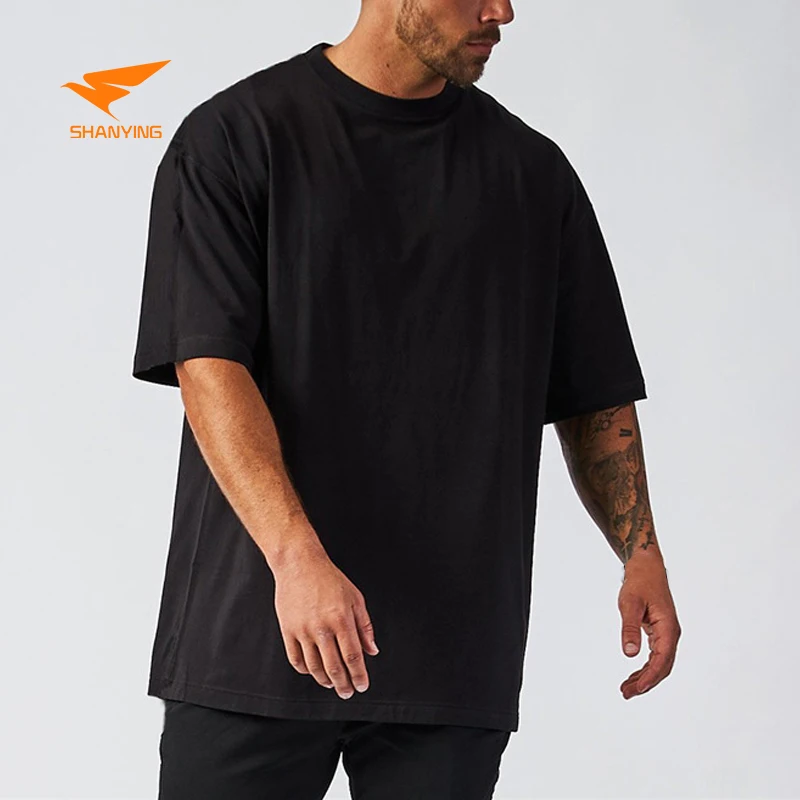 

Blank Drop Shoulder T-Shirts For Men 100% Cotton Heavyweight Acid Wash Custom Logo Shirts Plus Size Oversized Men's t-Shirts