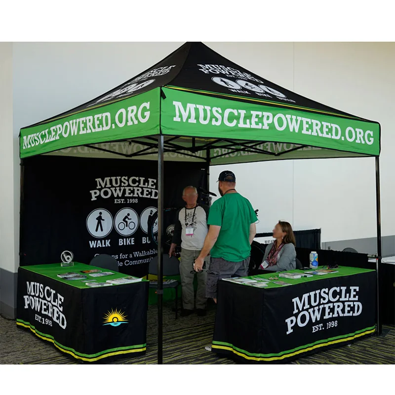 10x10ft Custom Logo Printed Aluminum Frame Pop up Shower 3x6 Canopy Roof Top Trade Show Sevent Canopy Tent Free Design