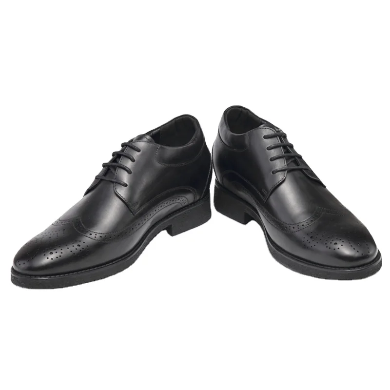 

Alibaba wholesale men's dress shoes 2021 new arrival Elevator men leather shoes Cheap price height increasing shoes for man, Different color as you request