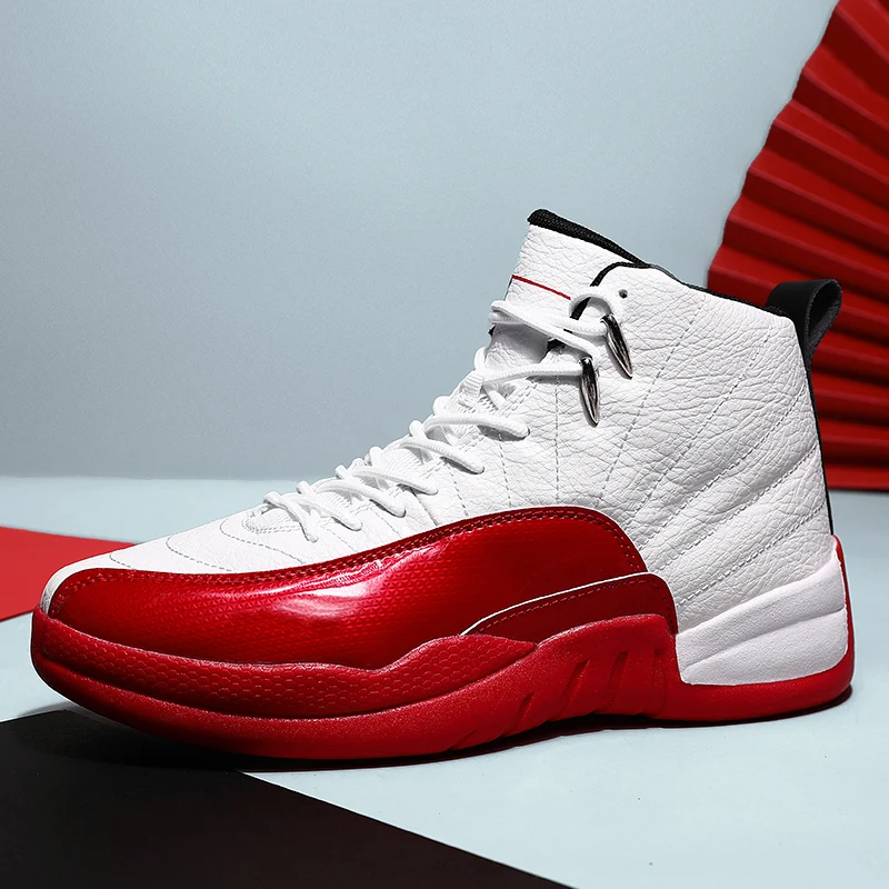 

2021 New Design Custom Logo High Quality Factory Sales American Size Sport Shoes Jordon Basketball Shoes men, Black,white,red