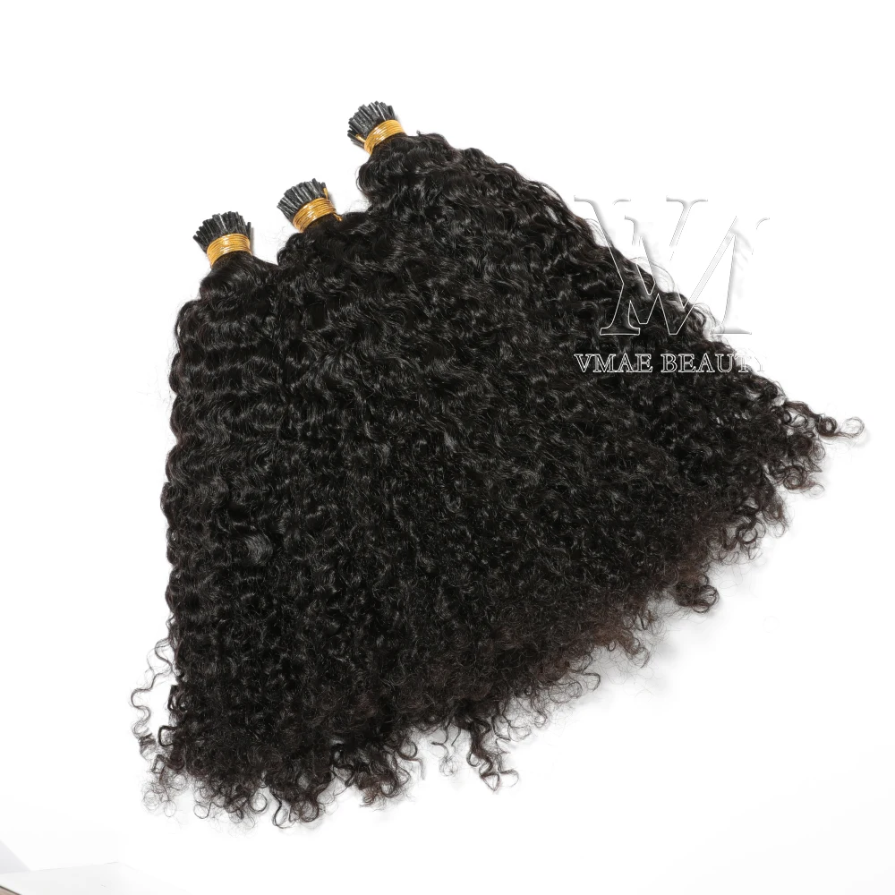 

VMAE Peruvian Burmese Unprocessed Virgin Hair 100g 0.8g/s NC Body Deep Water Wave Custom Kinky Curly I Tip Human Hair Extension