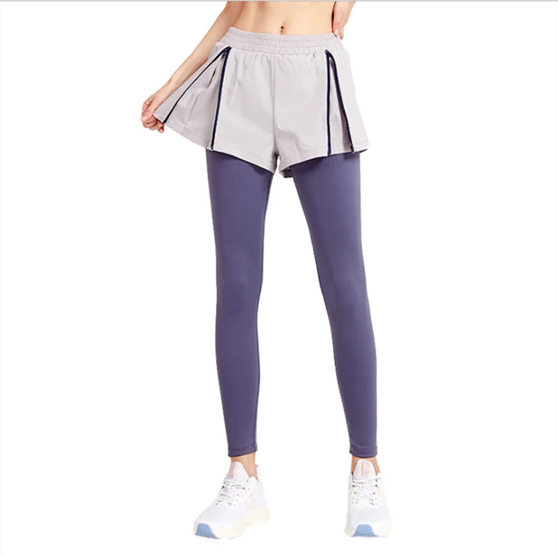 

Trendy zipper Patchwork adjustable breathable Legging popular High Waist Solid color Workout Hipster slimming fitness leggings