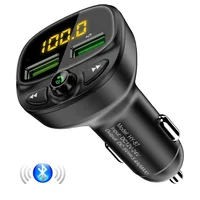 

Free Shipping FLOVEME New Design Fm Transmitter Car BlueTooth Adapter MP3 Music Player Dual Port Usb Car Usb Charger