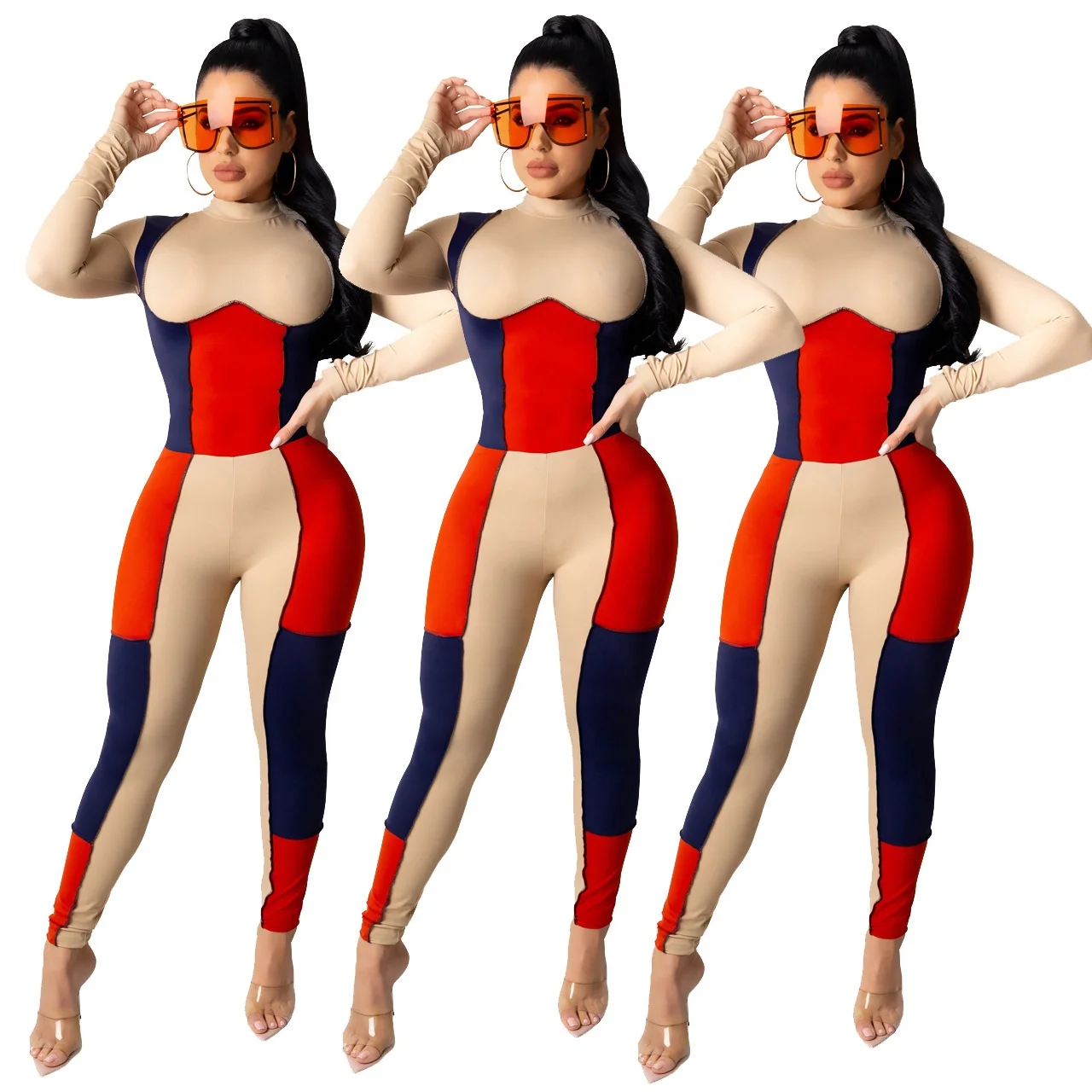 

AI16-740 Sexy fashion one piece sports catsuit women wholesale