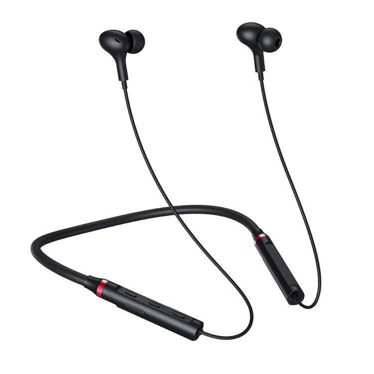 

BT5.0 Headphones Neck Wireless in-ear Earphones Sports Neckband Magnetic Earbuds Wireless Headphones Headset for Gym Sports, Black