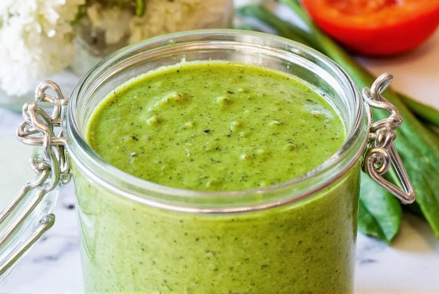 Herbs and spices for green dressing