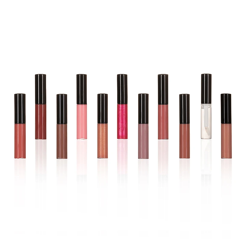
No Brand wholesale vegan matte lipgloss private label glossy lipgloss organic clear nude lip gloss 