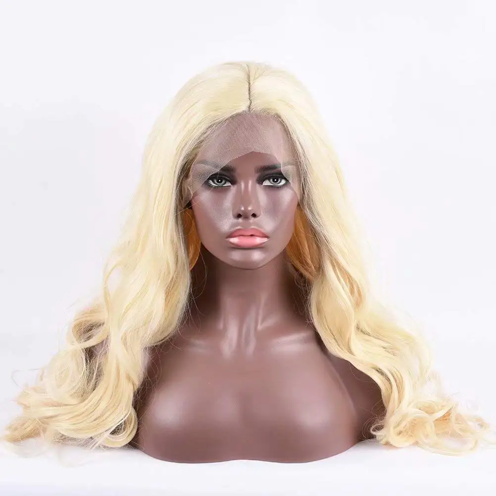 

Factory price 613 full lace wig human hair body wave hd full lace human hair wigs blonde