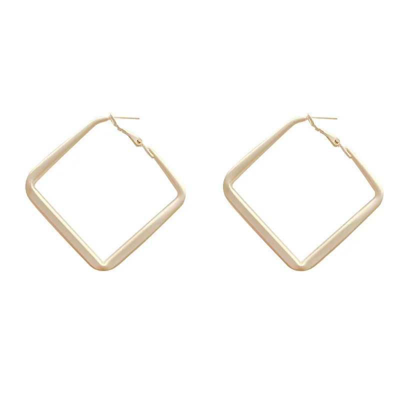 

MYSO New Ins New Fashion Matte Gold Earrings Exaggerated Temperament Retro Cold Wind High End Earrings