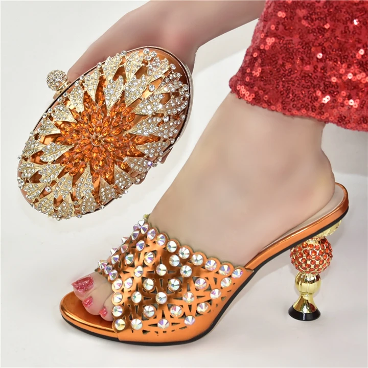 

AX6289 African Shoes And Bag Set For Party High Quality Italian design