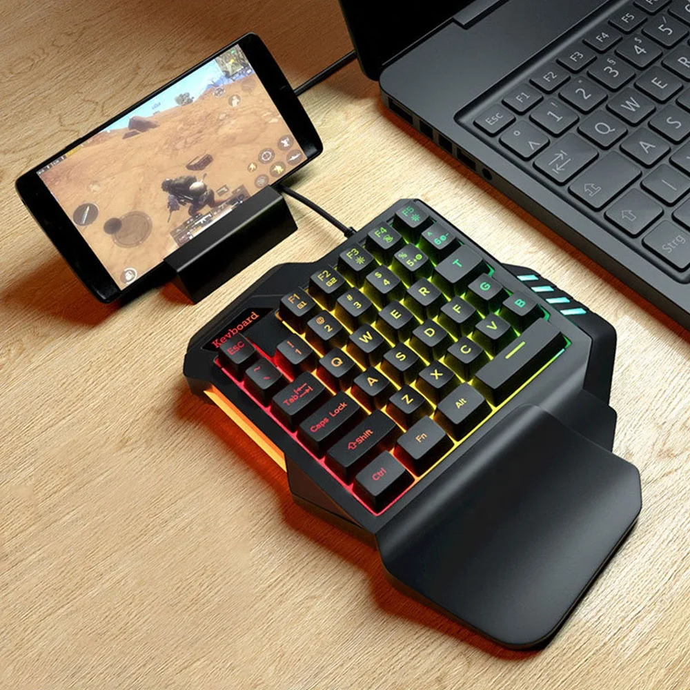 

Mini Gaming Keypad For PC Phone pad Gamer One-Handed Mechanical Gaming Keyboard
