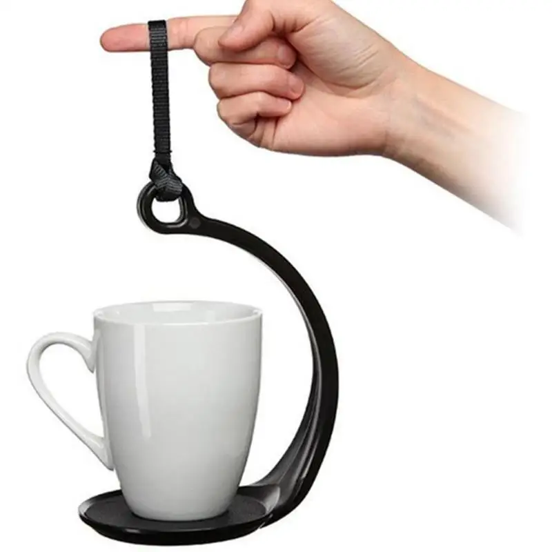 

SpillNot Drink Carrier Cup Carrier Holder with Black Webbing Handle Reusable Coffee Mug Holder Drink Carrier Coffee Cup Holders