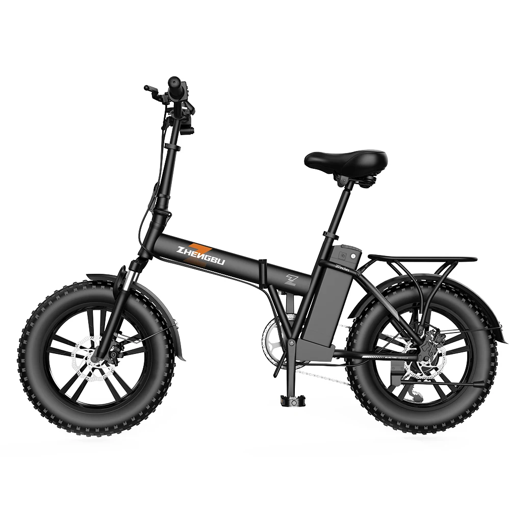

USA Fast to Door 750W 48V 15Ah lithium battery e-bike 50miles Hydraulic Suspension folding 20'' Fat tire electric bike mtb
