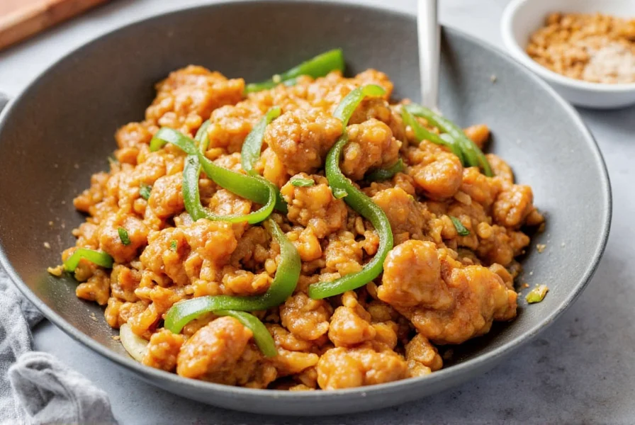 Fresh ginger sliced into thin matchsticks for stir fry