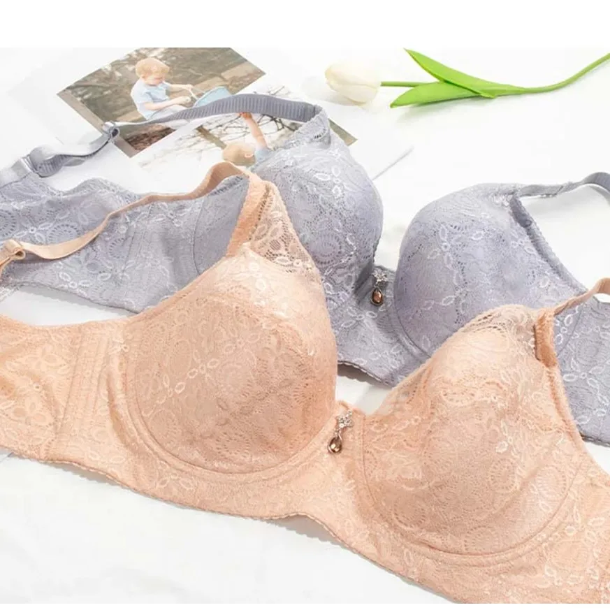 Plus Size Push up Bra for Women Seamless Bras Underwire Comfortable Brassiere Sexy Lingeries Femme 36-44EF Cup