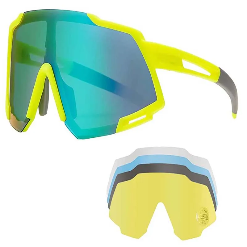 

5 Lens Set Brand Designer Square Retro Downhill Dirt Bike Goggles