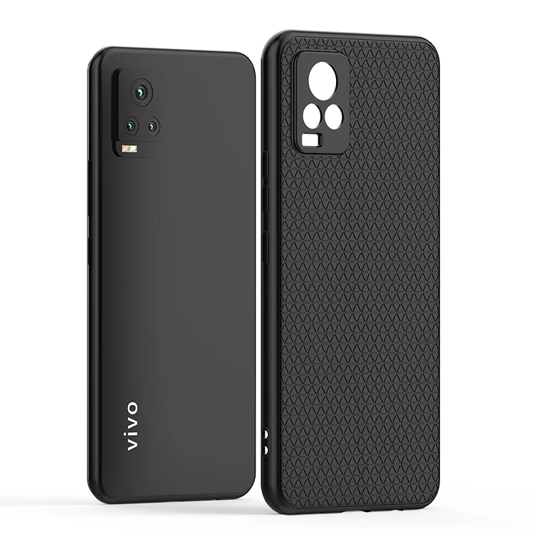 

new product ideas 2020 cross texture anti-skidding design rugged tpu soft phone accessories for vivo V20 cover