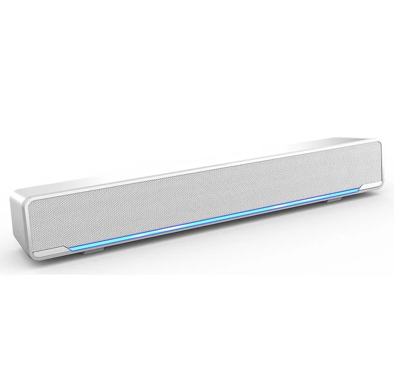 

2021 New High Quality 3.5mm Stereo Bass TV Wirelsee Sound BarLED Home Theatre system Speaker For Tv PC