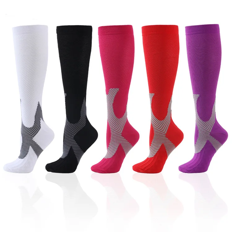 

Hot selling nylon silk pressure socks Leggings for men and women running compression adult socks, Picture shows